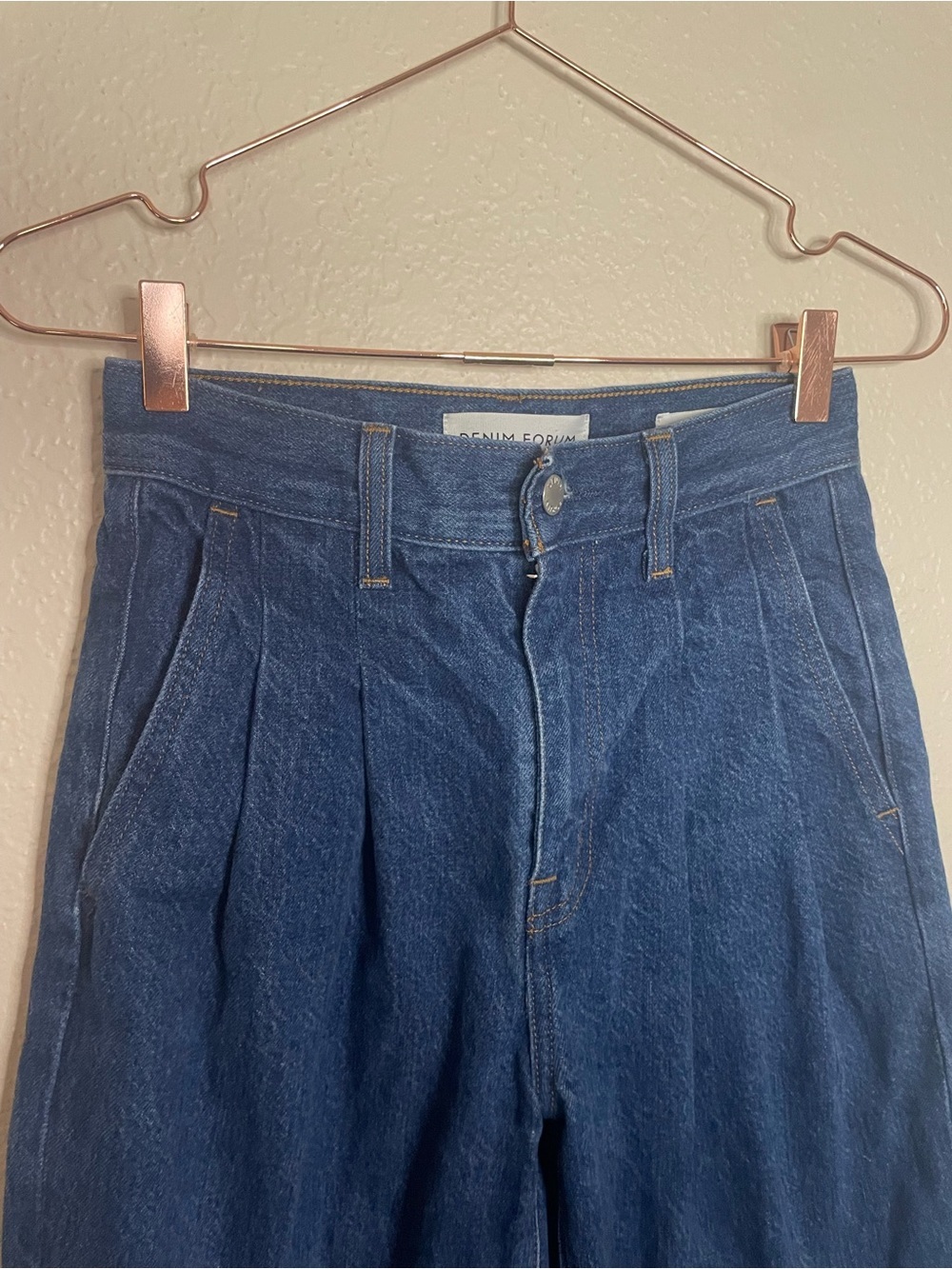 Denim Forum The Belinda High Rise Wide Leg Jeans 24 Organic Cotton - Picture 5 of 14